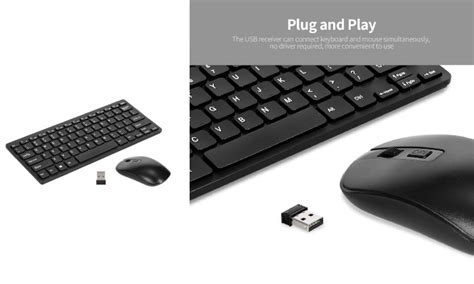 Km901 Keyboard Mouse Combo 24g Wireless 78 Key Mini Keyboard And Mous