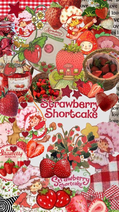 Check Out Eirmex S Shuffles Strawberry Shortcake Cartoon Wallpaper