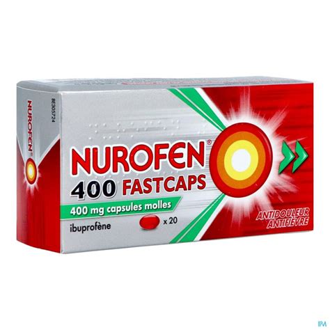 NUROFEN 400 FASTCAPS 20 X 400 MG Maux de tête Migraines