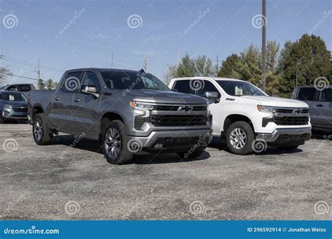 Chevrolet Silverado Display At A Dealership Chevy Offers The