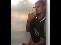 Brand New Dick Touching A Hot Handjob Inside The Bathroom Of The Bus Until Milk Squirts Xxx