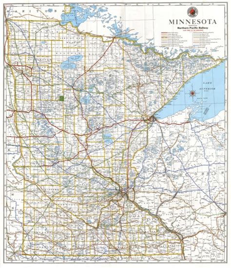 Minnesota Railroad Map