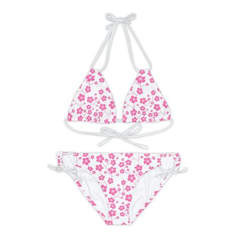 Japan Collection Strappy Bikini Set Aop Etsy