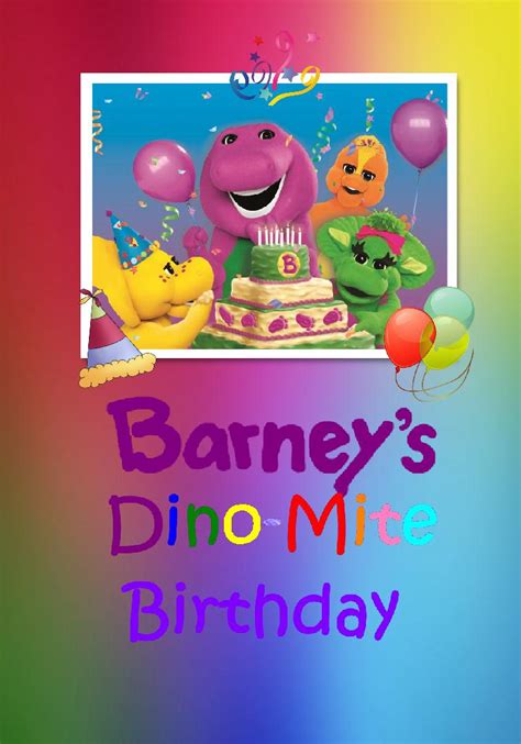 Barneys Dino Mite Birthday Book 602116 Bookemon
