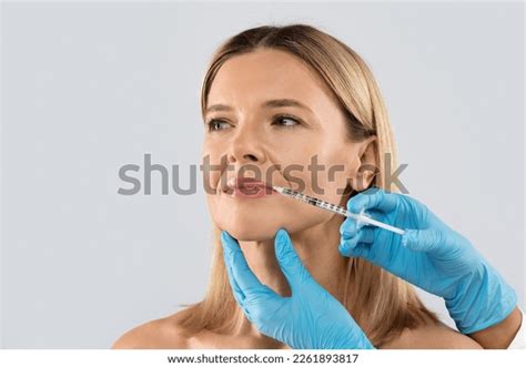 Happy Pretty Blonde Middle Aged Woman Stock Photo 2261893817 Shutterstock
