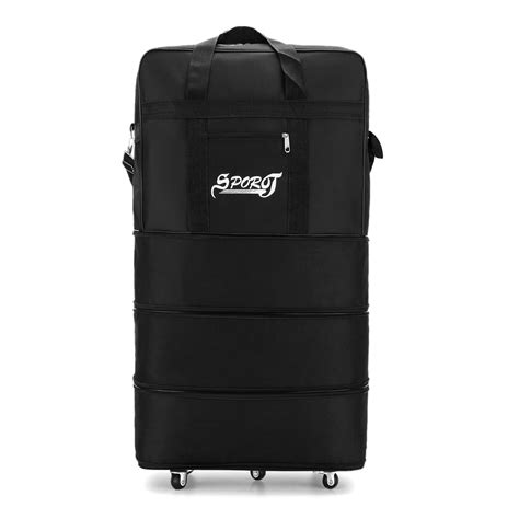 Sueriy Expandable Waterproof Duffel Bag, Collapsible Travel Luggage