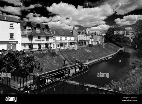 Narrowboats River Nene March Town Cambridgeshire England Uk Stock