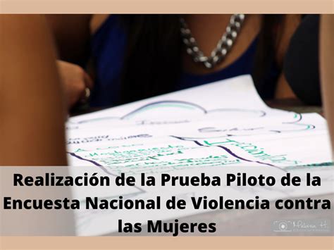 Realización De La Prueba Piloto De La Encuesta Nacional De Violencia