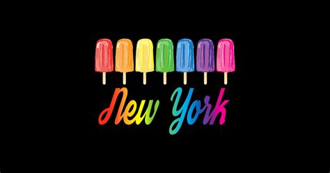 New York Gay Pride Parade Lgbtqia Rainbow Popsicles Lgbt Community T Shirt Teepublic