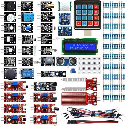 KEYESTUDIO Kit de sensor 37 en 1 para Arduino con tutorial módulos de