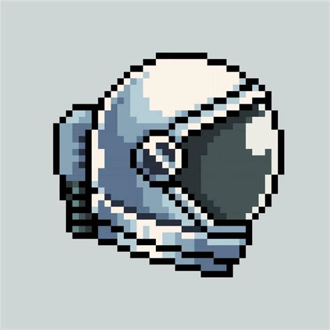 Pixel art illustration Astronaut helmet. Pixelated Astronaut. Astronaut ...