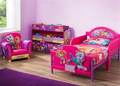 Paw Patrol Skye And Everest 3d Toddler Bed Cb Furniture