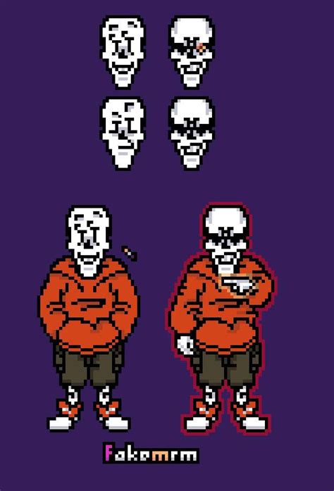 Underswap Papyrus Sprites By Fakemrm1 On Deviantart