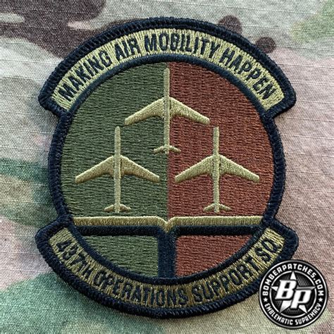 437th Operations Support Squadron C 17 Ocp Bomber Patches