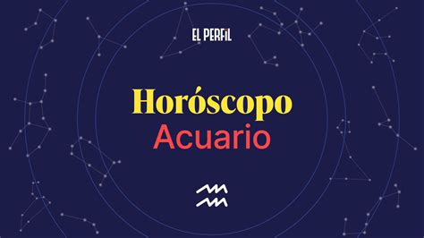 Hor Scopo De Acuario Hoy Martes De Octubre De El Perfil