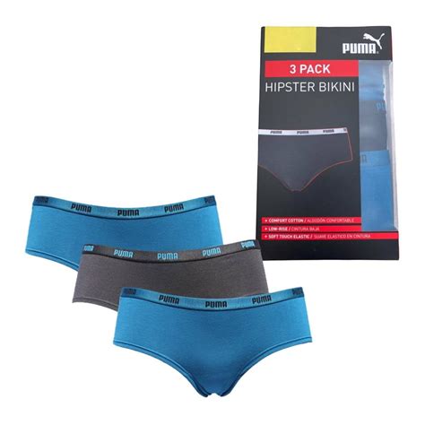 Bikini para Dama Puma Talla CH Azul Oxford con 3 pzas a precio de socio Sams Club en línea
