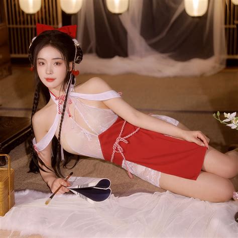 Bebinca Antique Perspective Cheongsam Sexy Lingerie Sexy Pajamas Shopee Philippines