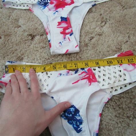 Swim New White Floral Swim Bikini Set White Pink Blue Poshmark
