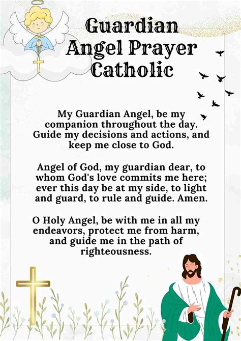 Guardian Angel Prayer Guardian Angel Prayer Art Print, Angel Of God My
