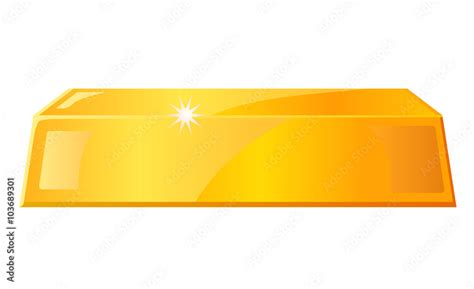 Gold bar vector image Stock Illustration | Adobe Stock