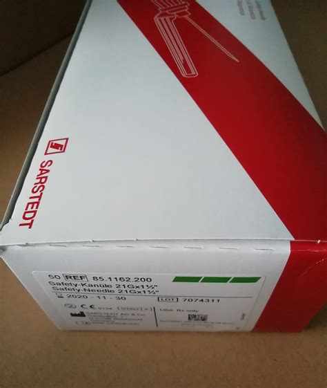 Купить 85.1162.200 Иглы трубчатые S-Monovette®. Тип Safety. 21 G x 1 1/ ...