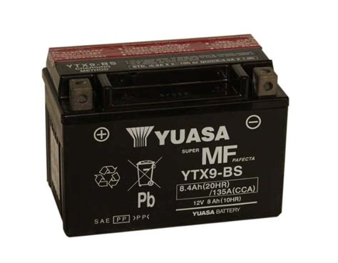 YUASA YTX9-BS BATTERY | atvservices
