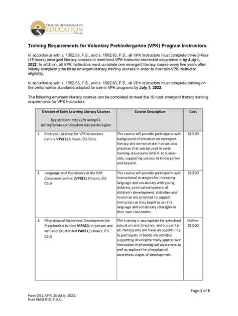 fillable  form del vpk  fax email print pdffiller