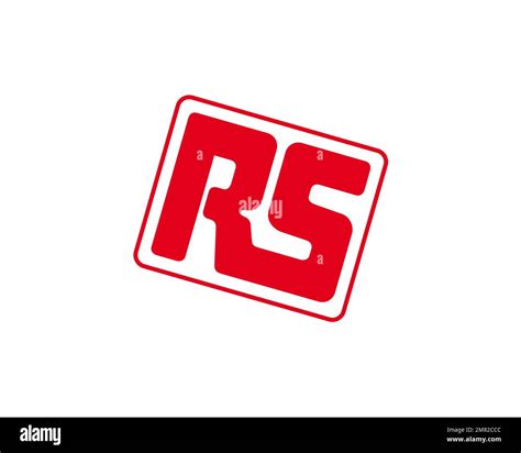 Rs Components Rotated Logo White Background B Stock Photo Alamy