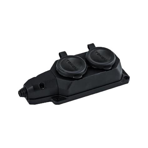 Колодка удлинителя TOKOV ELECTRIC 2-м 16а с заземл. каучук TKE-C05-KK2 ...