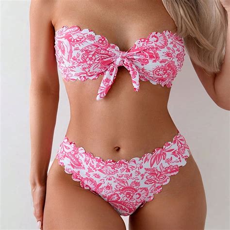 Generic Bikini 2025 New Printed Sexy Bikini Swimsuit Female Beach Hot Spring Swimwear Walmart