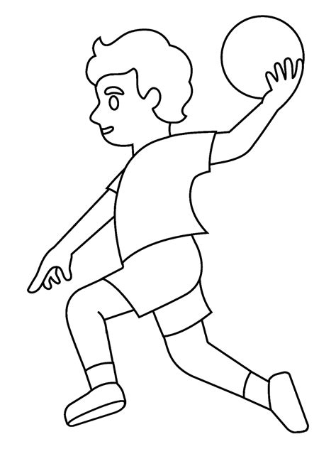 24 páginas para colorear de balonmano ColoringPagesOnly