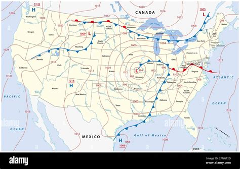 Atmospheric pressure map hi-res stock photography and images - Alamy