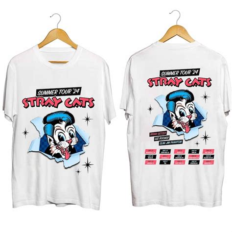 Stray Cats Summer Tour 2024 Shirt Stray Cats Band Fan Shirt Stray