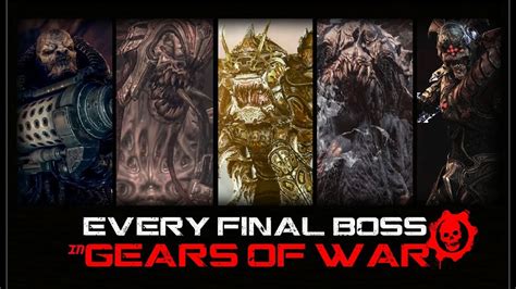 Final Boss In Every Gears Of War Game 1 5 2006 2019 Boss Battle