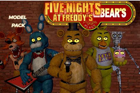 Five Nights At Freddysthe Movie Model Pack Sfm By Galaxywolfytreal On