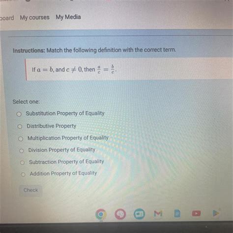 MATCH THE FOLLOWING DEFINITION WITH THE CORRECT TERM If A B And C