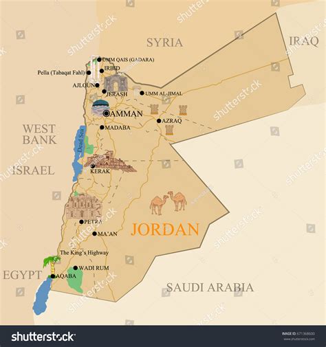 Petra Jordan Map Petra