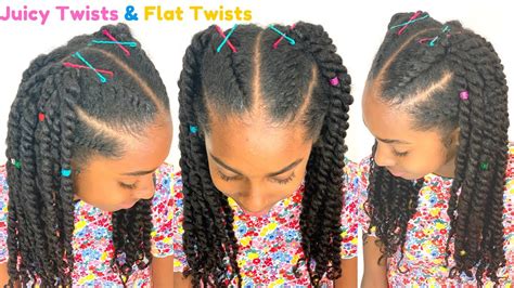 Flat Twist Natural Hair Styles For Kids