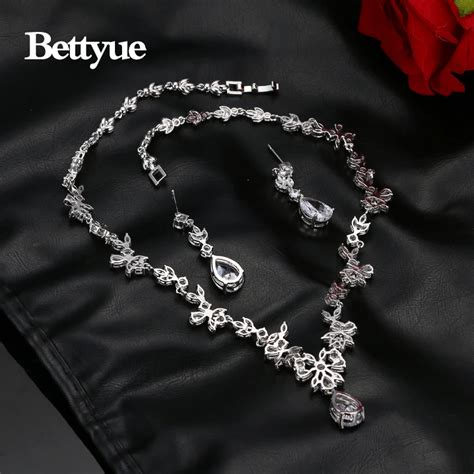 Bettyue модный бренд набор стильной бижутерии AAA циркон два цвета ...