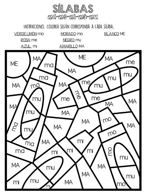 Colorea Y Aprende Las Silabas De Forma Divertida 32 Orientación