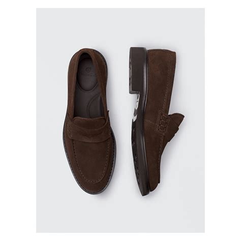 Mocassins Marron En Cro Te De Cuir