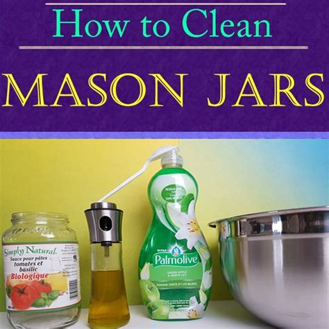 how to clean mason jars