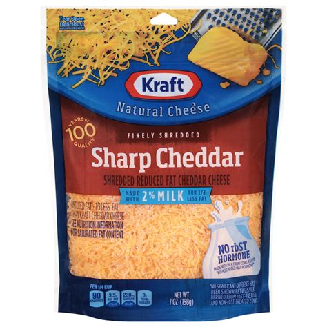 Save On Kraft Cheddar Cheese Sharp Reduced Fat Shredded Order Online