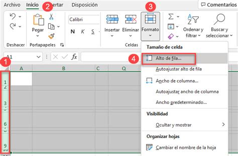 Redimensionar Varias O Todas Las Filas Columnas A La Vez En Excel Y