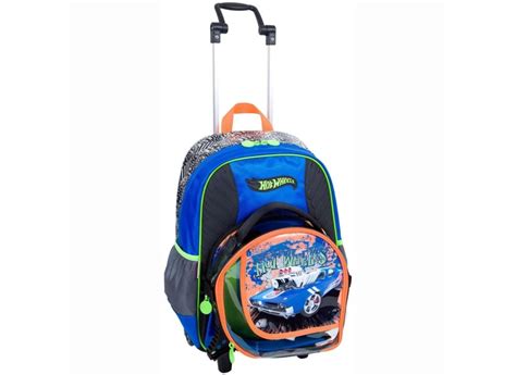 Mochila Rodinhas Escolar Sestini Hot Wheels Hot Wheels 16Z G 64144 o Melhor Preço é no Zoom