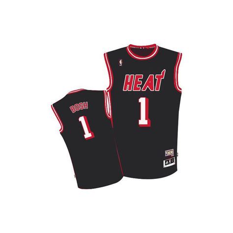 Men S Miami Heat Chris Bosh Swingman Black Hardwood Classic Adidas Jersey