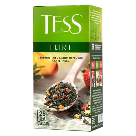 Чай Tess Flirt зелений 25шт*1.5г. - OFFICEFRUKT