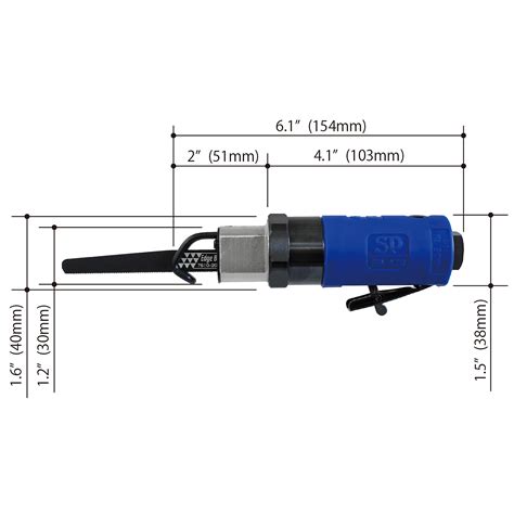 SP Air, SHORT RECIPRO SAW ( GEAR TYPE), Strokes Per Minute 7500, Model