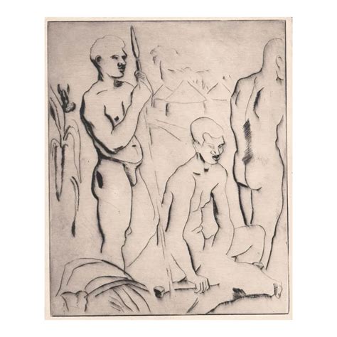 S Male Nude Etching Chairish