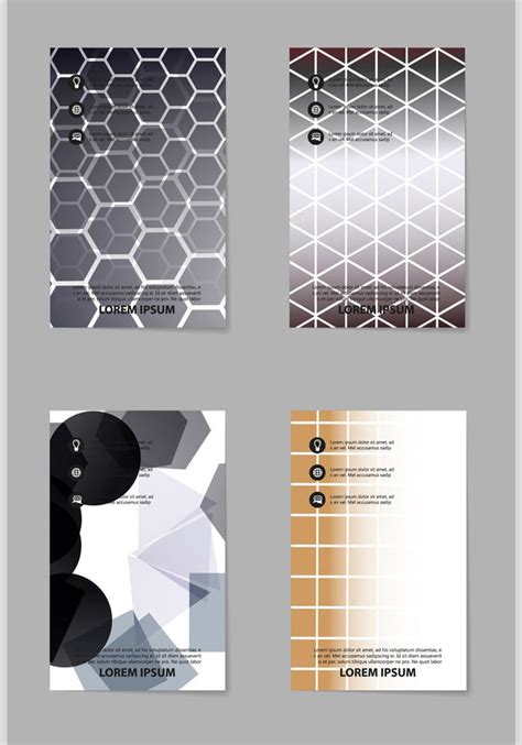 Template Design Layout Brochure Geometric Vector Eps Ai Uidownload